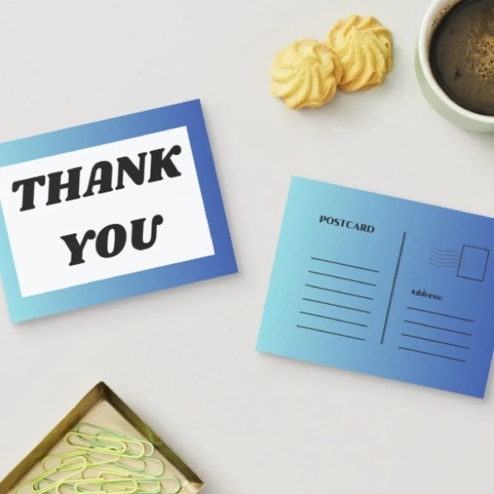 Set of 10 Thank You Post Cards